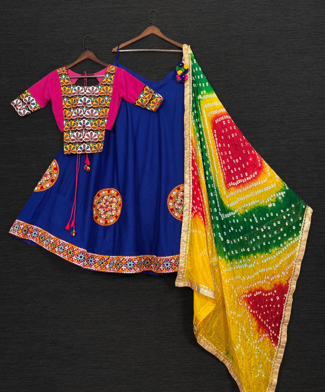 Buy Chaniya Choli - Navratri Garba Dandiya wear - Lehenga Choli Dupatta - 8  Colour Variants (Red02) at Amazon.in