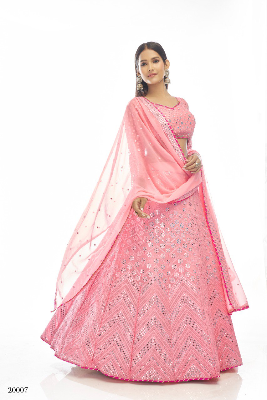 Buy Trendy Pink Lehenga Choli Online in India - Joshindia